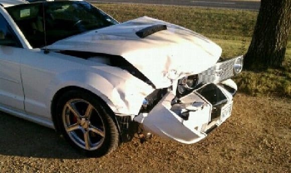 11-18-2010 After some idiot hit me in my company parking lot! I was going maybe 5 mph max!