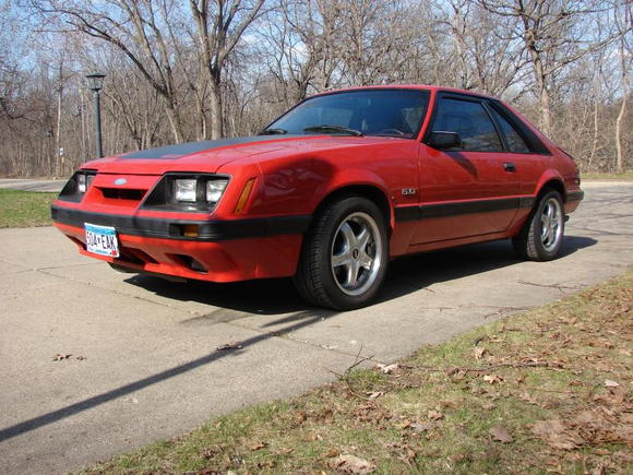Just arrived! 86 GT red on red. Fresh 5.0 gear drive, 70mm Holley tb, BBK intake and headers. T5 with 3.73 gears. Mallory ignition and coils. This Dog Can Hunt!