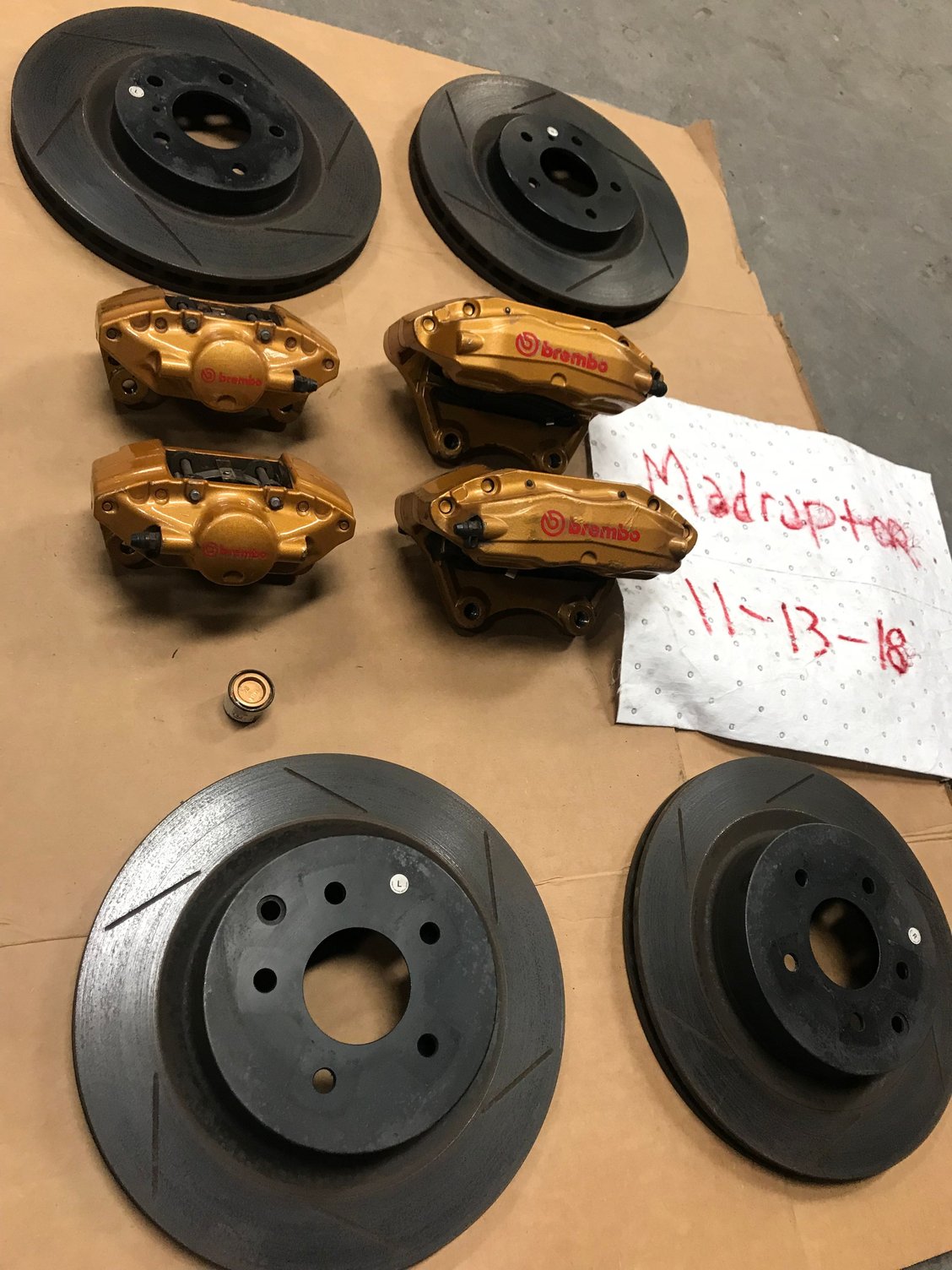 [FS] Full set of Brembos Nissan 350Z and 370Z Forum