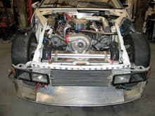 Custom supercharger with new radiator and air-to-air intercooler setup for 2009 #2