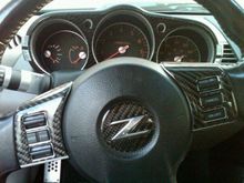 Carbon Fiber Steering Wheel &amp; Speedo Trim