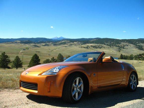 Just before the awesome twisty roads turn into dirt tracks (which I save for my Impreza).  Longs Peak in the background @ 14'259ft.
