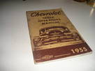 1955 Chevy 3100 First Series Truck Owners Manual