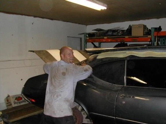 taking off the old paint