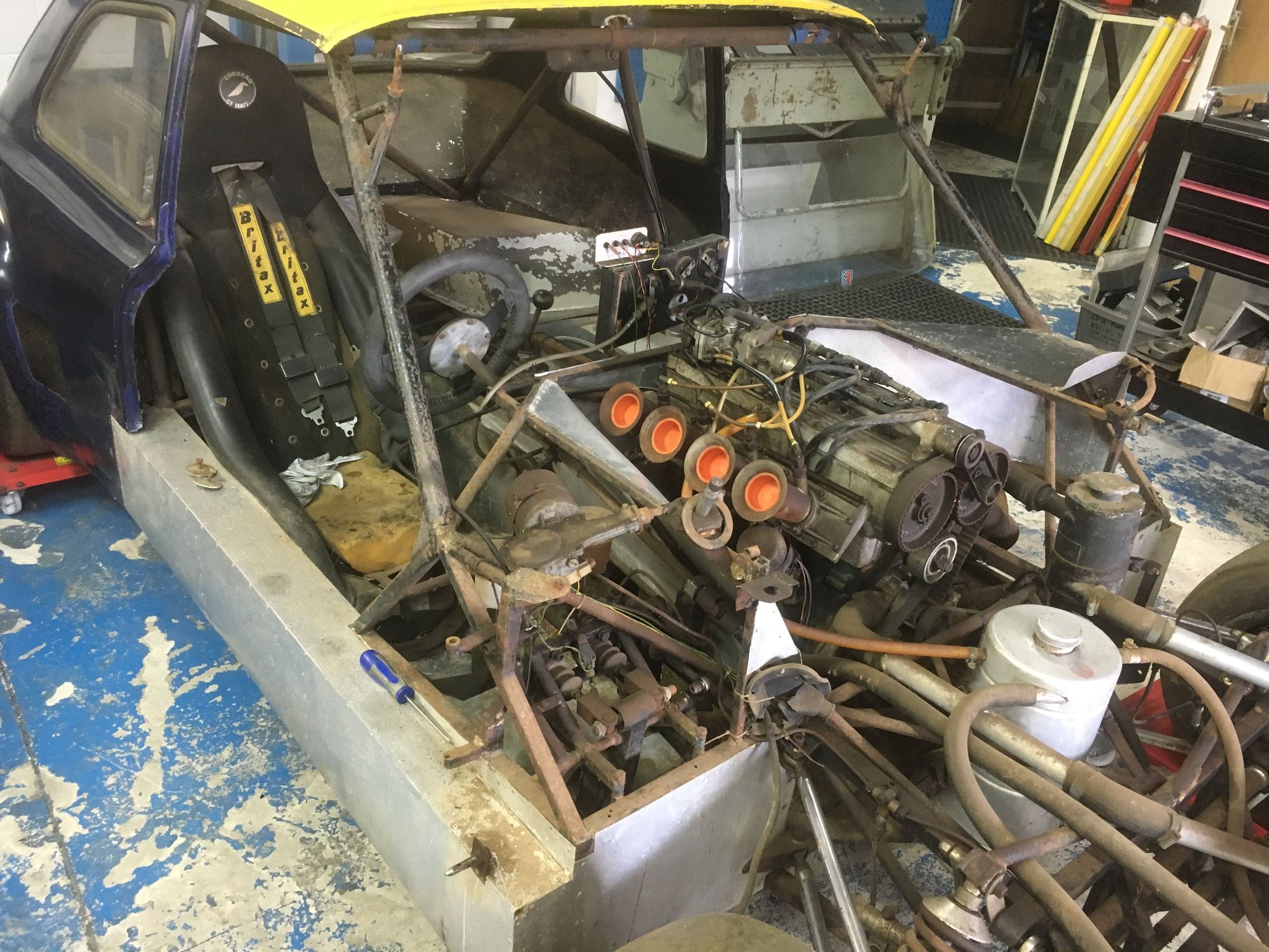 Inspections begin on the LT40 Hart Escort 'the Lowline', after being found stored in a barn for 43 years.