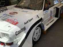 Audi Quatro early 4wd group B rally car.