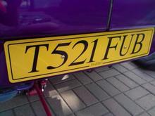 New number plates, Should get me pulled very sooon lol