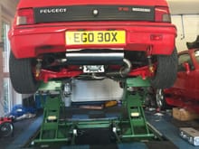 Back end in place and exhaust is now level...just for Jonfoc