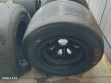 Now crack tested and prepared, the original Minilite wheels for the LT40 Hart Escort. 14in wide at rear, 11.5in wide at the front.