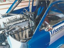 Snug as a Bug. The Hart F2 engine fitted into the LT40 Hart Escort Tricentrol Super Saloon.