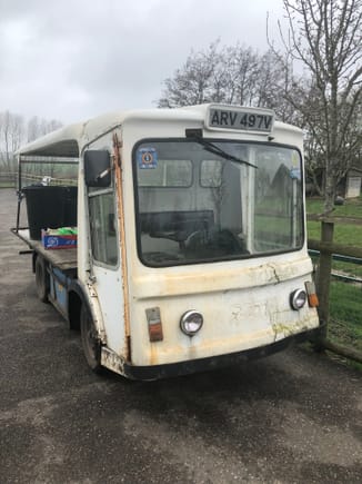 Went to Howletts zoo, the keepers whizz around on these old milk floats, the whirring sound took me back a bit.