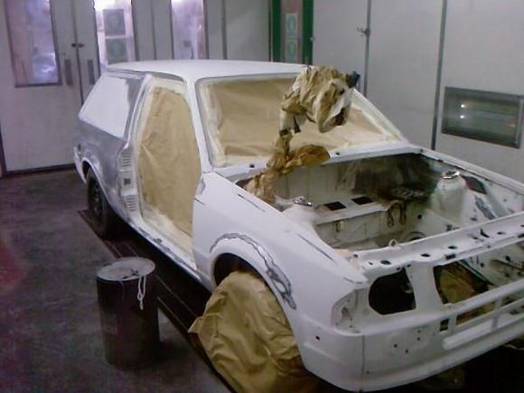 First coat of primer