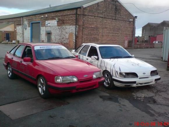 my track car with andy's (tigger)