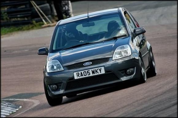 Me on track at Lydden Hill Circuit at BHP Ford Show