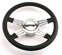 14" 4-Spoke Leather Wrapped Steering Wheel  for sale $185 