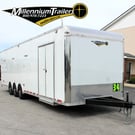 Enclosed Car Trailer USED 2022 34′ w/12in. Extra Height 