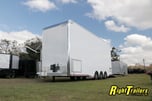2022 8.5x28 Haulmark Stacker Race Trailer with Awning 