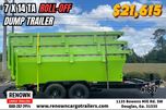 3 Bin Roll-Off Dump Trailer 14K w/Tarp  for sale $21,615 