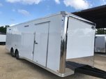 24' RACE TRAILER ENCLOSED CAR HAULER FINISHED INTERIOR   for sale $21,999 