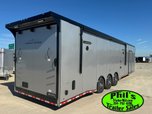 44' GOOSENECK RACE TRAILER BATHROOM PACKAGE &  MINI SPLIT  for sale $75,500 