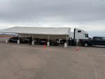2018 Volvo semi w Kentucky race trailer canopy 50  for sale $82,000 