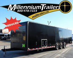 *REDUCED SAVE 16K*2023 34' Race Trailer with Large Bathroom 