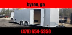 Covered Wagon Trailers 8x24 spread axle carhauler with wide   for sale $13,495 