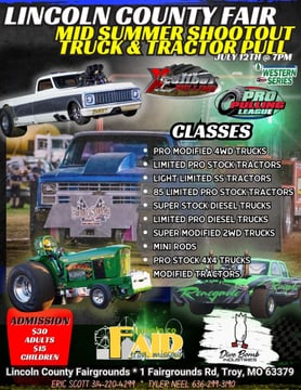 7/12/24 - Lincoln County Fair - Mid Summer Shootout Truck & Tractor Pull