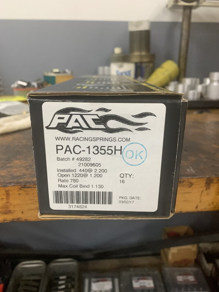 PAC 1355H New Valve Springs   for Sale $500 