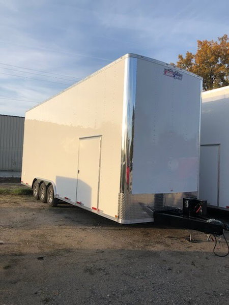 8.5x28 ENCLOSED STACKER TRAILER  for Sale $33,899 