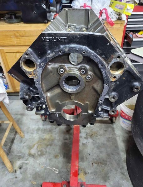 Merlin 2 BBC Block – 9.8 Deck – Fresh Lifter Bore Bushin  for Sale $2,600 