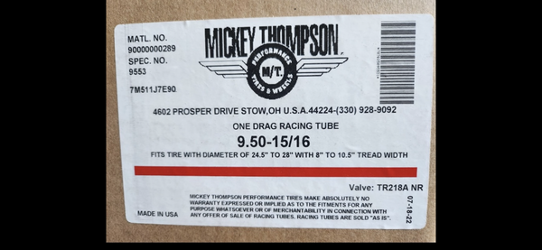 Mickey Thompson Drag Race Tubes  for Sale $500 