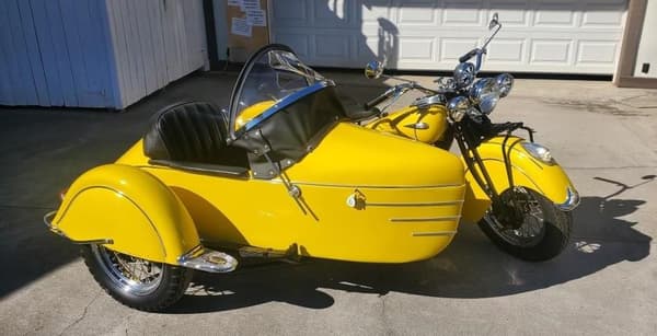 1940 Indian Four Motorcycle w Sidecar  for Sale $86,000 