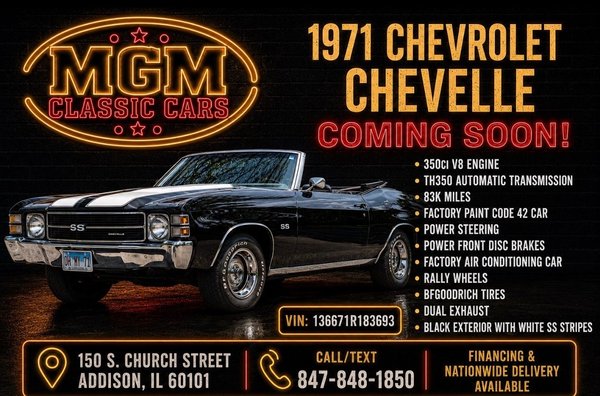 1971 Chevrolet Chevelle  for Sale $49,994 