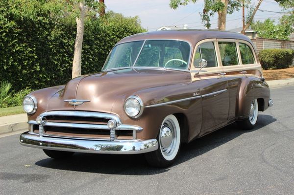 1950 Chevrolet Styleline Deluxe Tin Woody for Sale $36,900