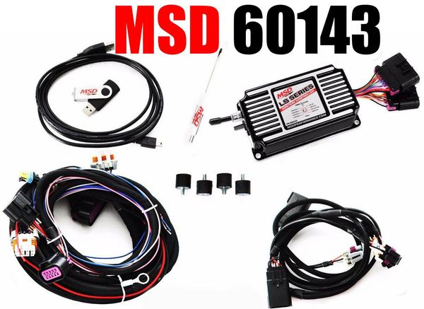 MSD 60143 Black LS Ignition Control Carb Swap LS1 LS2 LS3 LS for Sale