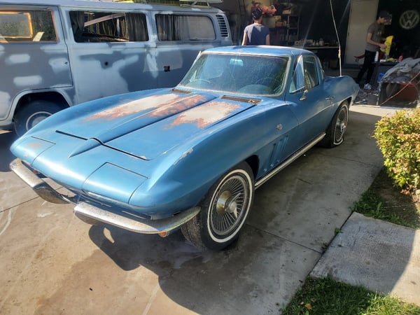 1965 Corvette couoe 327/365 BARN FIND 4sp Nassau Blue