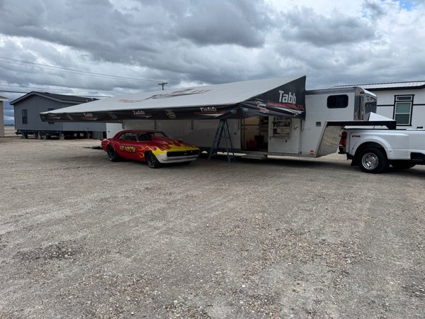 1996-48’ Motorsport Trailer w/Bathroom 
