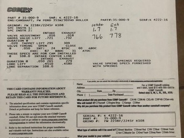 427 SBF  for Sale $12,500 