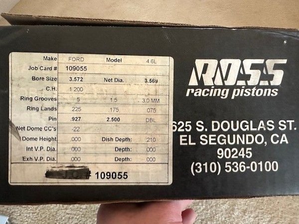Ross Ford 4.6L Piston set  - New  for Sale $600 