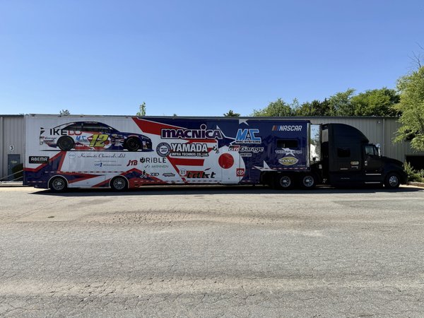 53’FEATHERLITE NASCAR TRANSPORTER -2013INTERNATIONAL PROST