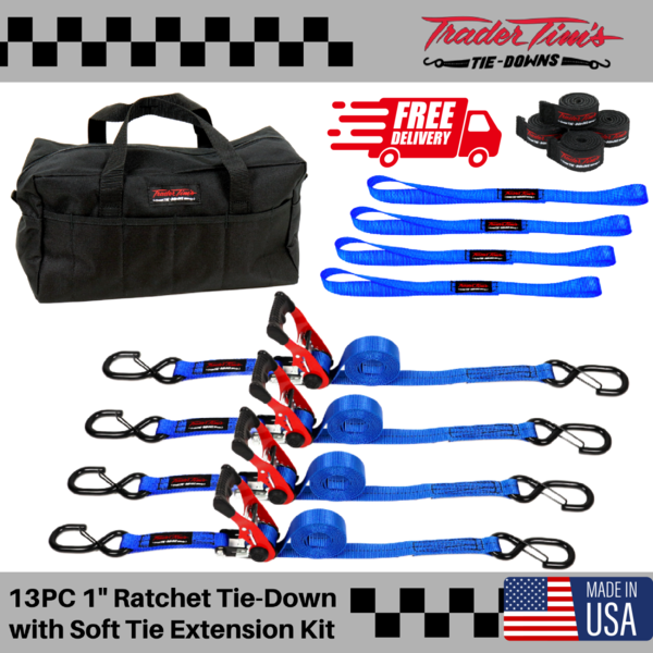 Trader Tim's Ratchet Tie-Down with Soft Tie Kit