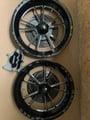 Weld spindle mount wheels/brakes