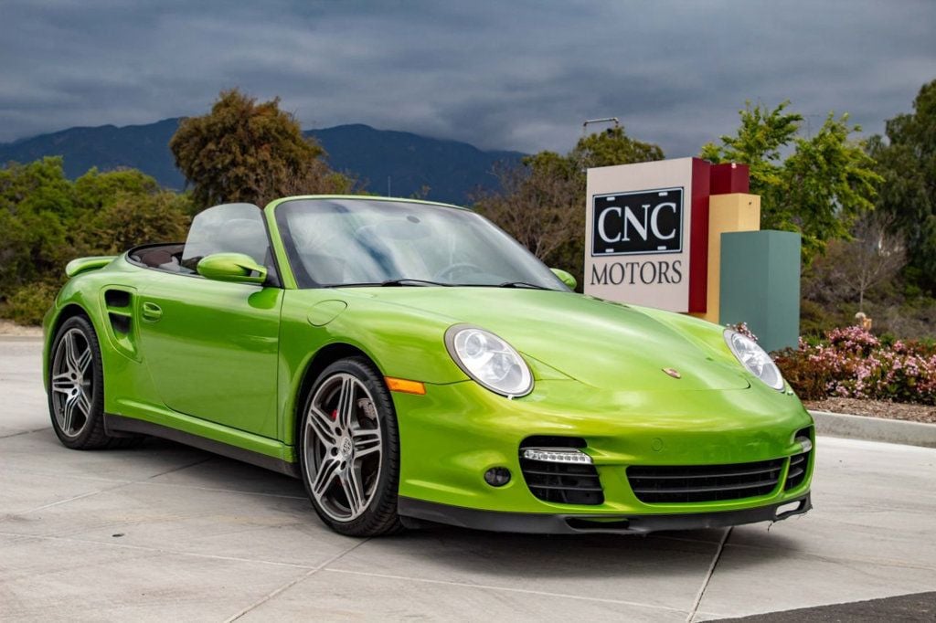 2008 Porsche 911 - 2008 Porsche 911 Turbo Cab in One-of-One Paint-To-Sample Metallic Green Convertible - Used - VIN WP0CD29968S789785 - 72,601 Miles - 6 cyl - AWD - Manual - Convertible - Other - Upland, CA 91784, United States