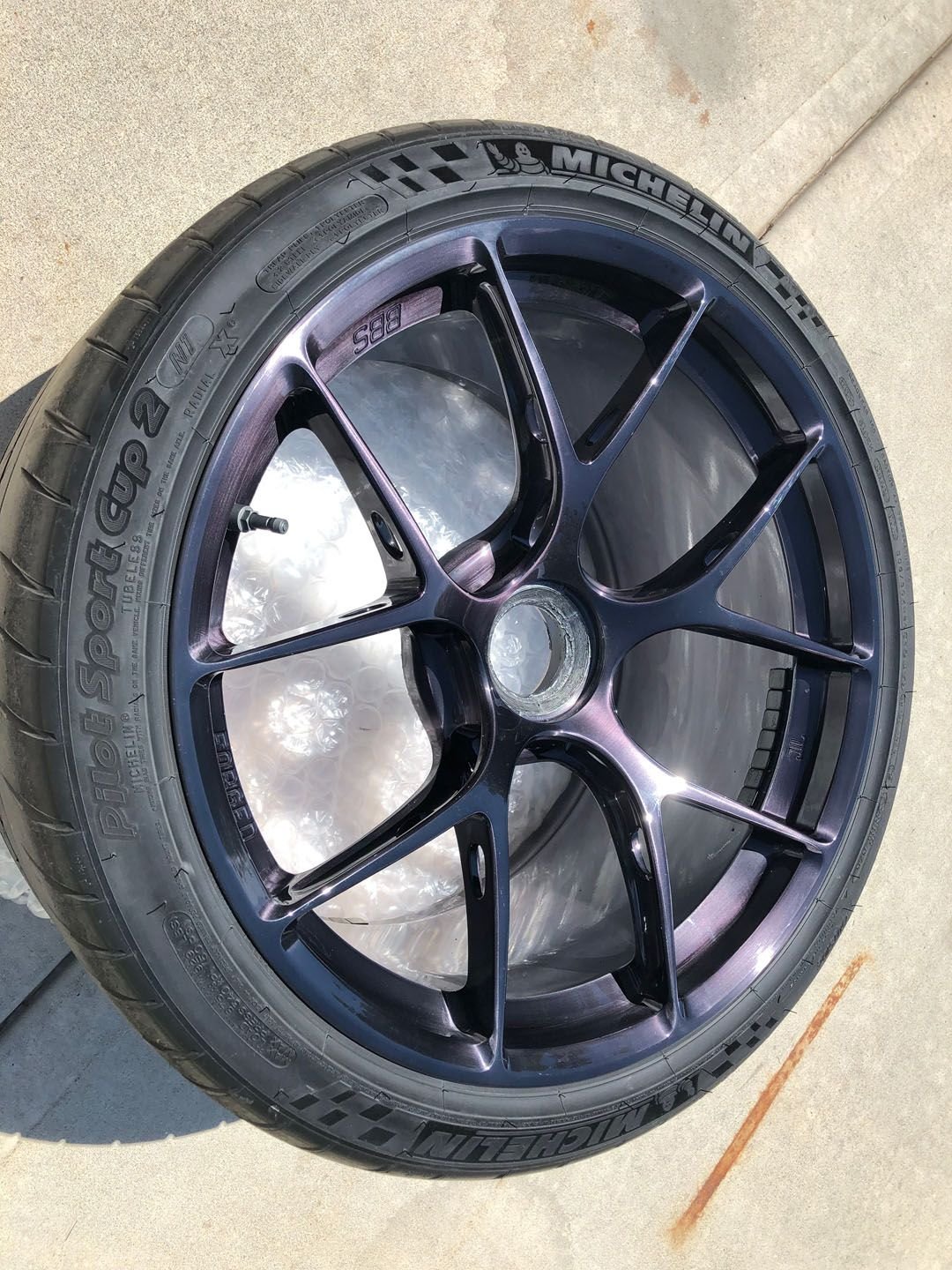 Wheels and Tires/Axles - Porsche BBS FI-R Wheels 20x9 ET52 & 20x12 ET44 Center Lock Custom Brushed Finish - Used - 2013 to 2019 Porsche 911 - Lee's Summit, MO 64064, United States