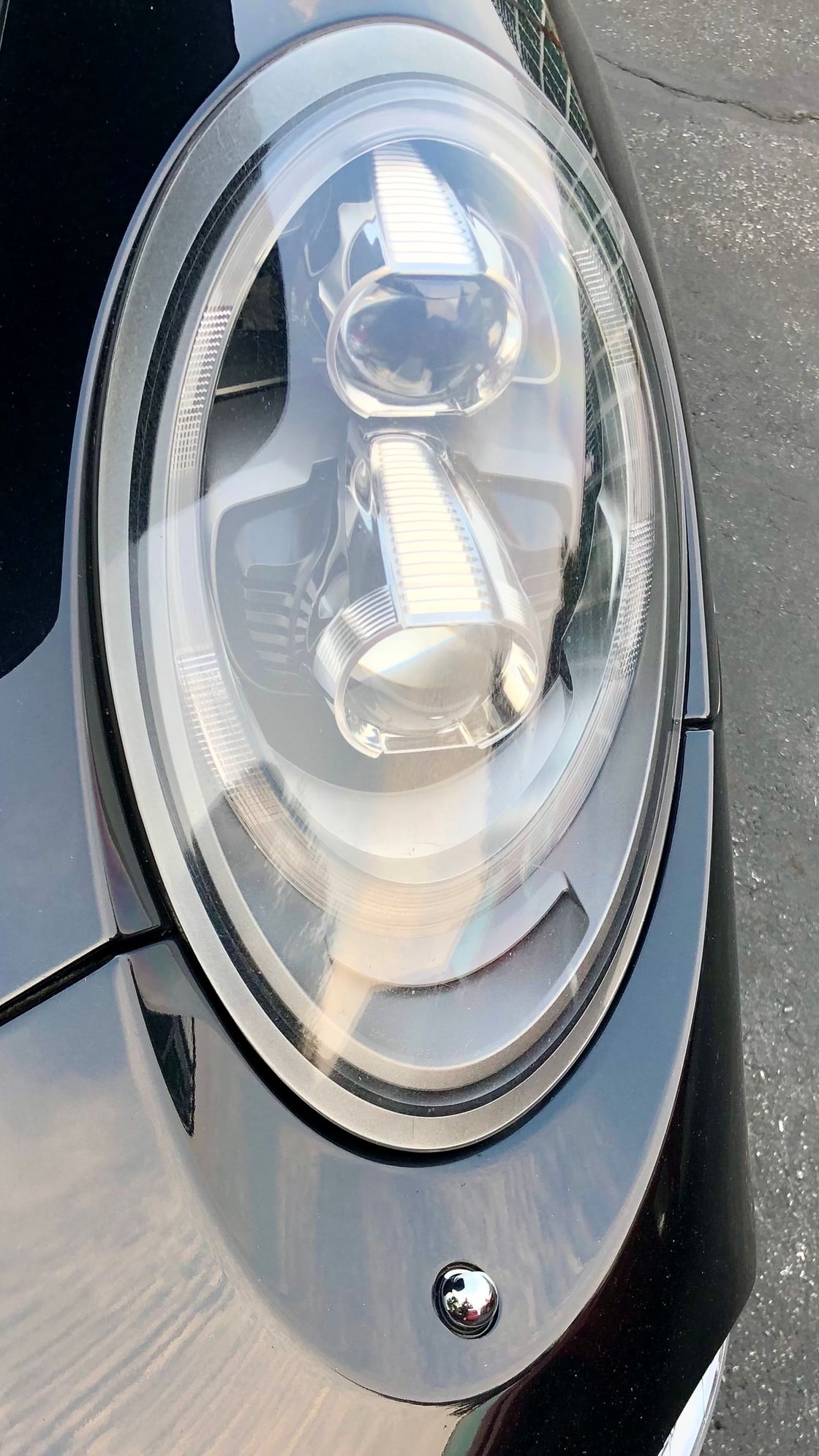Porsche 911 997 Headlight Washer Cover Set Of 2 Black 99762898102