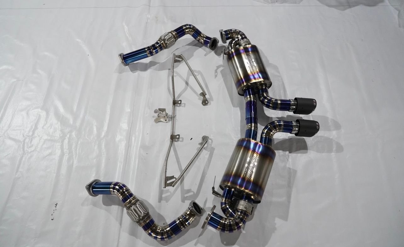 Engine - Exhaust - CUSTOM MADE TITANIUM CATBACK 981 CAYMAN GT4/S/GTS EXHAUST - New - 2014 to 2016 Porsche Cayman GT4 - Vancouver, BC V5M1C3, Canada