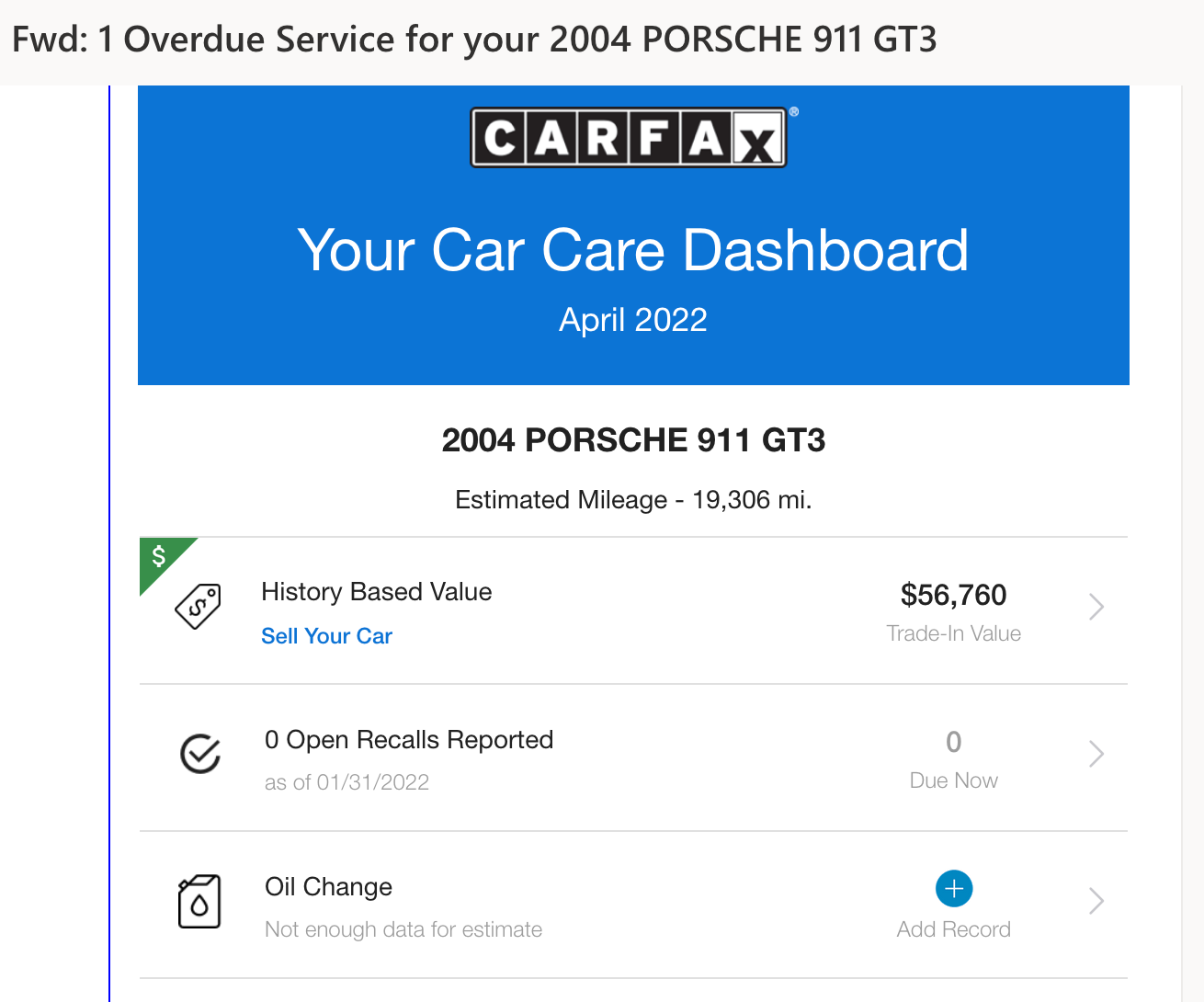 Carfax Trade In Value