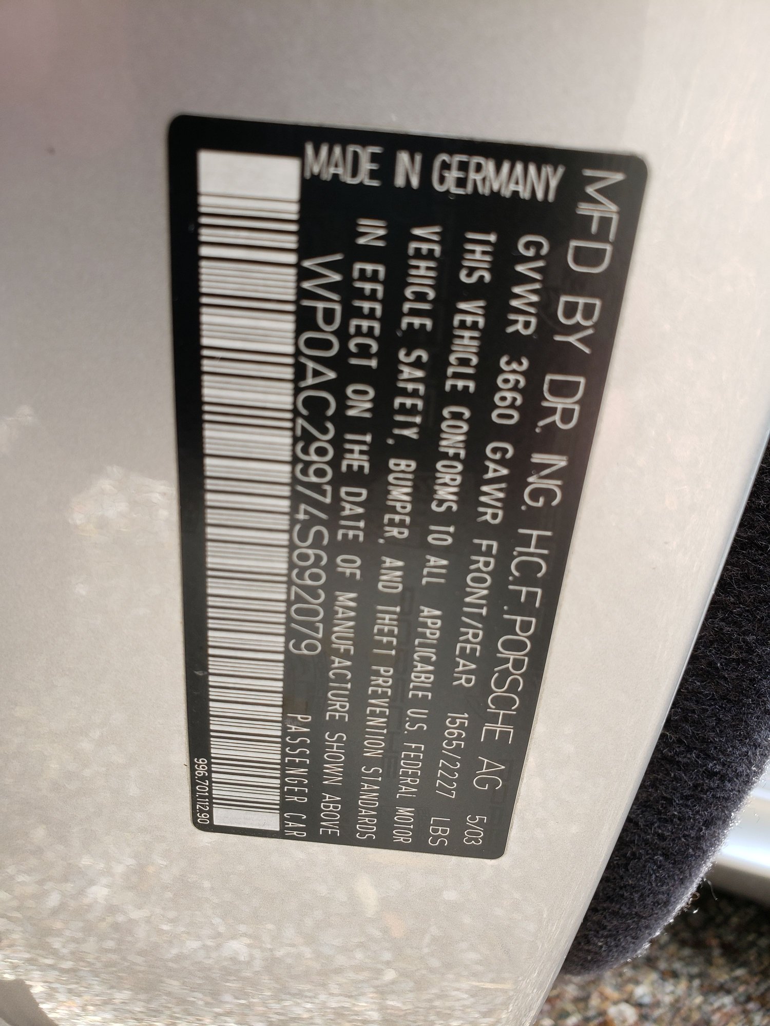 2004 Porsche GT3 - 2004 Silver Porsche GT3 - Used - VIN WP0AC29974S692079 - 25,300 Miles - 6 cyl - 2WD - Manual - Coupe - Silver - Santa Fe, NM 87506, United States