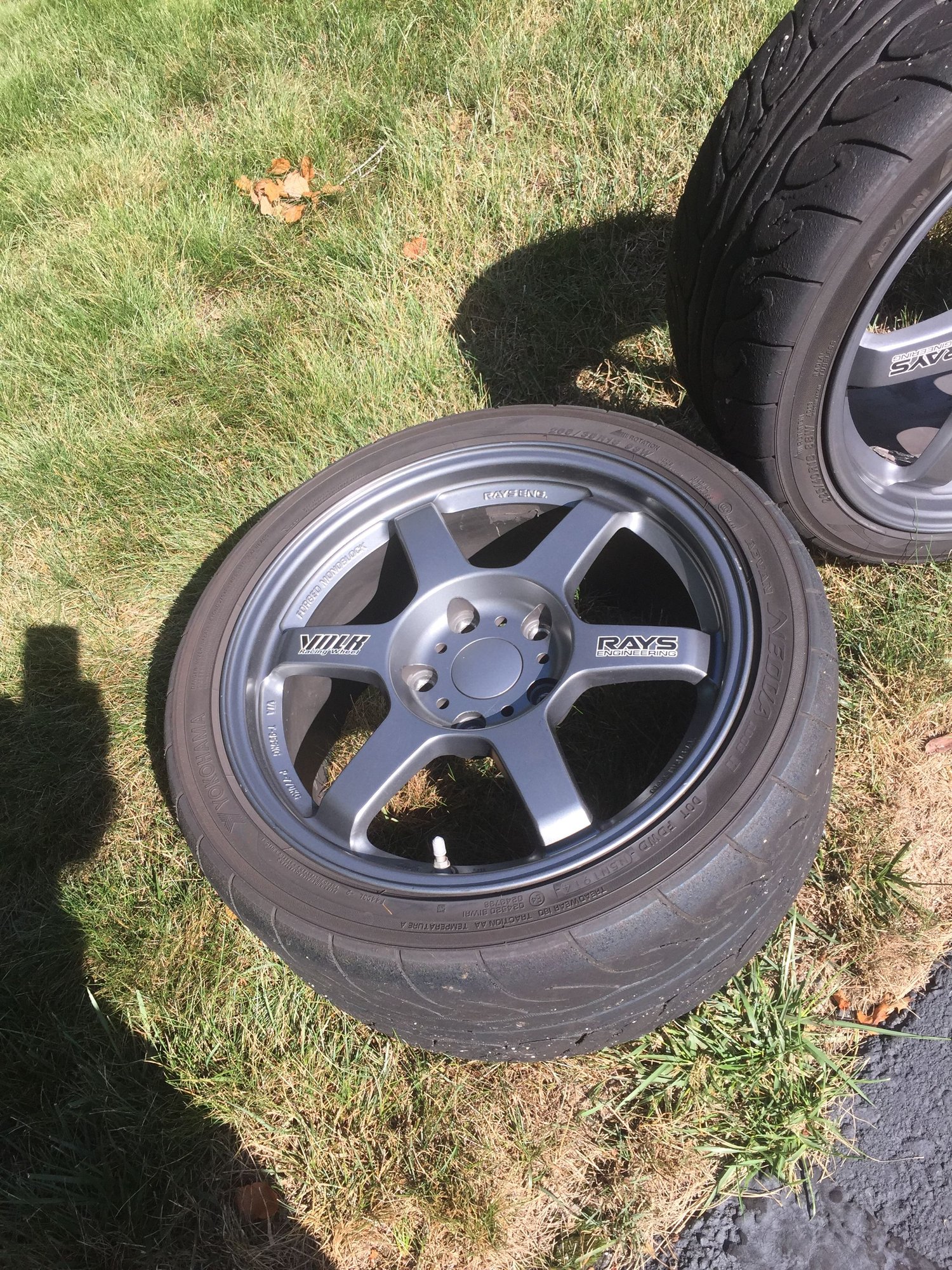 Wheels and Tires/Axles - Rays Engineering wheels and Yoko Ad 08R tires - Used - 1999 to 2003 Porsche 911 - 1999 to 2008 Porsche Boxster - 2007 to 2014 Porsche Cayman - Kingston, NH 03848, United States